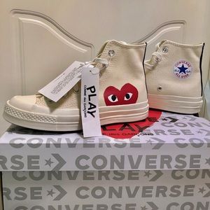 Converse x Comme des Garçons  Play Chuck 70 White NWT